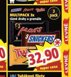 Norma Snickers, mars, twix nabídka