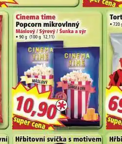 Norma Cinema time popcorn mikrovlnný nabídka