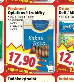 Norma Piedmont oplatkové trubičky nabídka