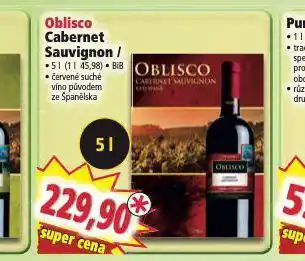 Norma Oblisco cabernet sauvignon nabídka