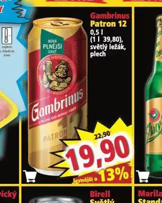 Norma Pivo gambrinus patron 12 nabídka
