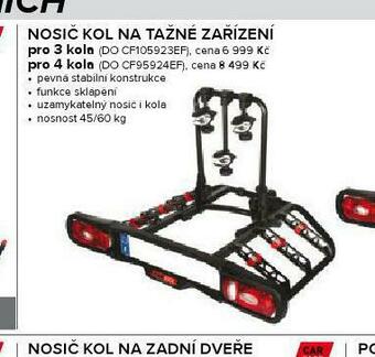 Auto Kelly Nosič kol na tažné zařízení pro 3 kola nabídka