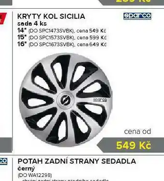 Auto Kelly Kryty kol sicilia 15&quot; nabídka