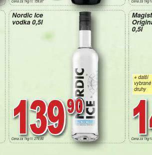 Nordic ice vodka