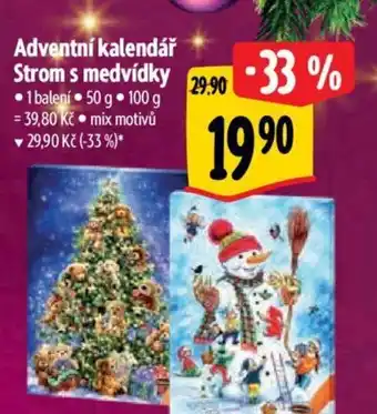 Albert Adventní kalendář Strom s medvídky nabídka