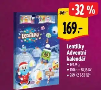 Albert Lentilky Adventní kalendář nabídka
