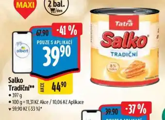 Albert Salko Tradiční nabídka