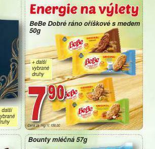 Lidl Bebe dobré ráno oříškové s medem nabídka