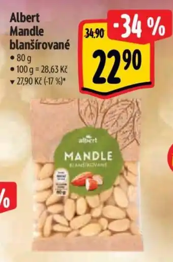Albert Albert Mandle blanšírované nabídka