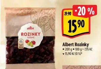 Albert Albert Rozinky 200 g nabídka