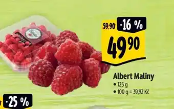 Albert Albert Maliny 125 g nabídka