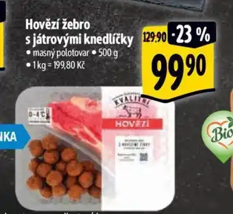 Albert Hovězí žebro s játrovými knedlíčky nabídka