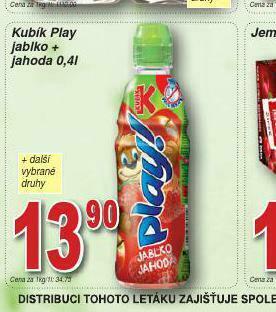Lidl Kubík play jablko + jahoda nabídka