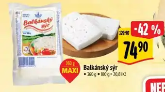 Albert Balkánský sýr nabídka