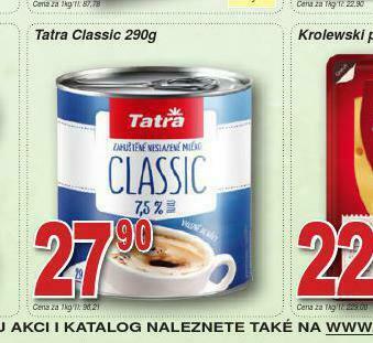 Lidl Tatra classic nabídka