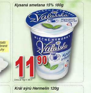 Lidl Kysaná smetana 15% nabídka