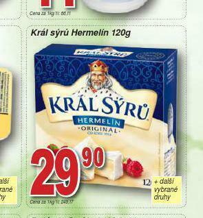 Lidl Král sýrů hermelín nabídka