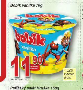 Lidl Bobík vanilka nabídka