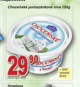 Lidl Choceňské pomazánkové niva nabídka