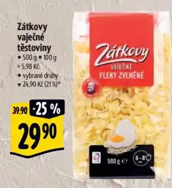 Albert Zátkovy vaječné těstoviny nabídka