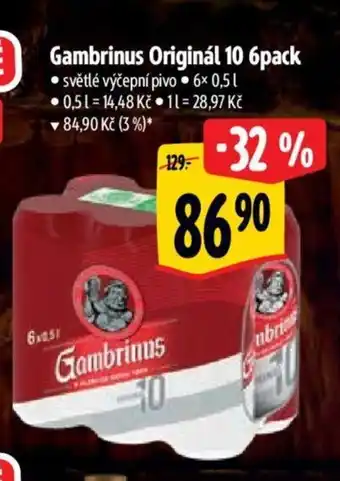 Albert Gambrinus Originál 10 6pack nabídka