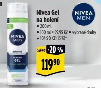 Albert Nivea Gel na holení nabídka