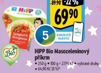Albert HiPP Bio Masozeleninový příkrm nabídka