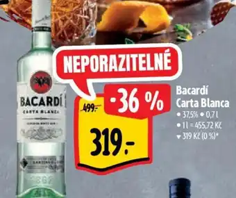 Albert Bacardí Carta Blanca nabídka