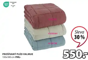 JYSK PROŠÍVANÝ PLÉD VALMUE nabídka