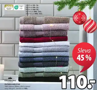 JYSK RUČNÍK KARLSTAD nabídka