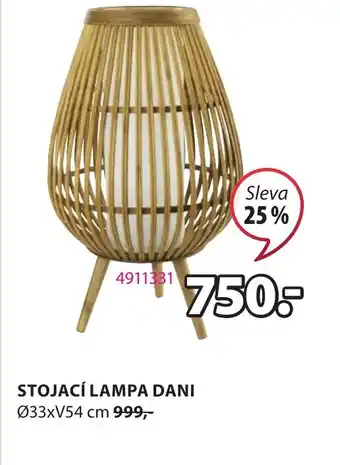 JYSK STOJACÍ LAMPA DANI nabídka