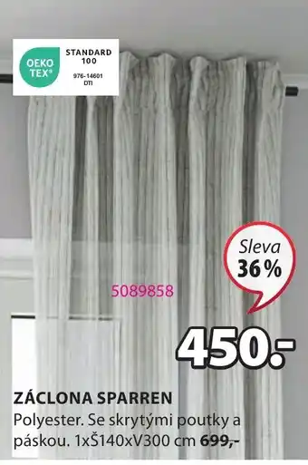 JYSK ZÁCLONA SPARREN nabídka