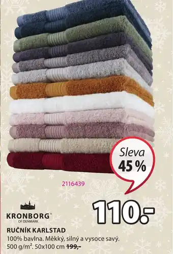 JYSK RUČNÍK KARLSTAD nabídka