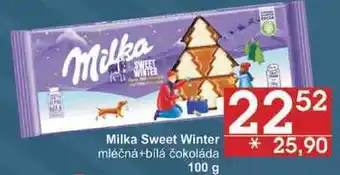 Jip Milka sweet winter mléčná+bilá čokoláda, 100 g nabídka