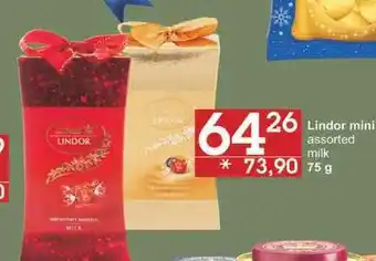 Jip Lindor mini assorted milk, 75 g nabídka