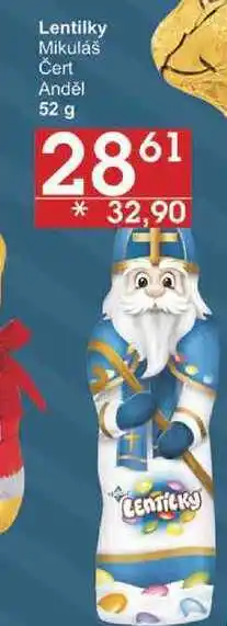 Jip Lentilky mikuláš čert anděl, 52 g nabídka