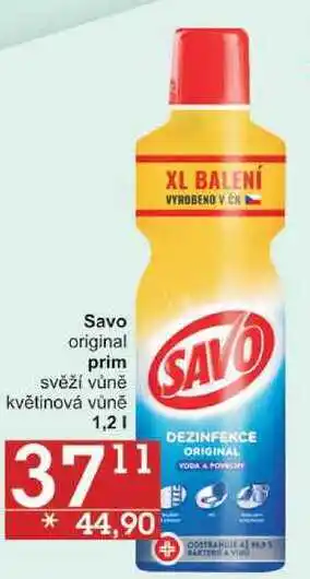 Jip Savo original prim svěží vůně, 1,2 l nabídka