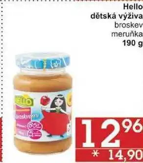 Jip Hello dětská výživa broskev, 190 g nabídka