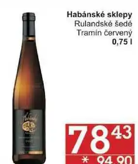 Jip Habánské sklepy rulandské šedé, 0,75 l nabídka
