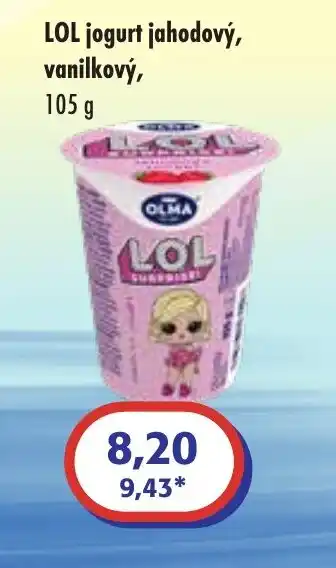 ČEPOS LOL jogurt jahodový, vanilkový nabídka