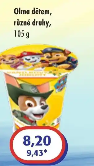 ČEPOS Olma dětem různé druhy nabídka