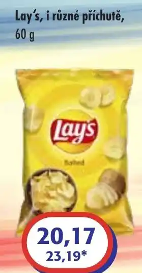 ČEPOS Lay's, i různé příchutě, 60 g nabídka