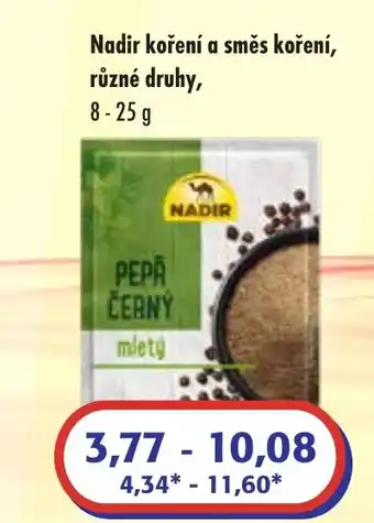 ČEPOS Nadir koření a směs koření, různé druhy nabídka