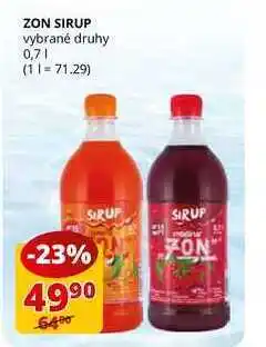 Flop Zon sirup vybrané druhy 0,7l nabídka