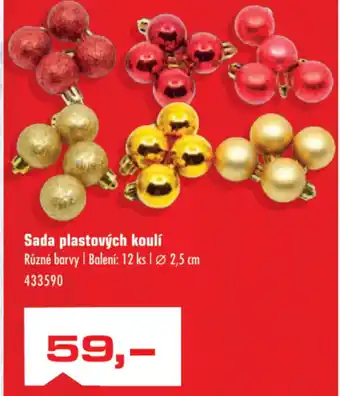 Sada plastových koulí
