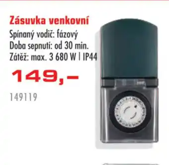 Uni Hobby Zásuvka venkovní nabídka