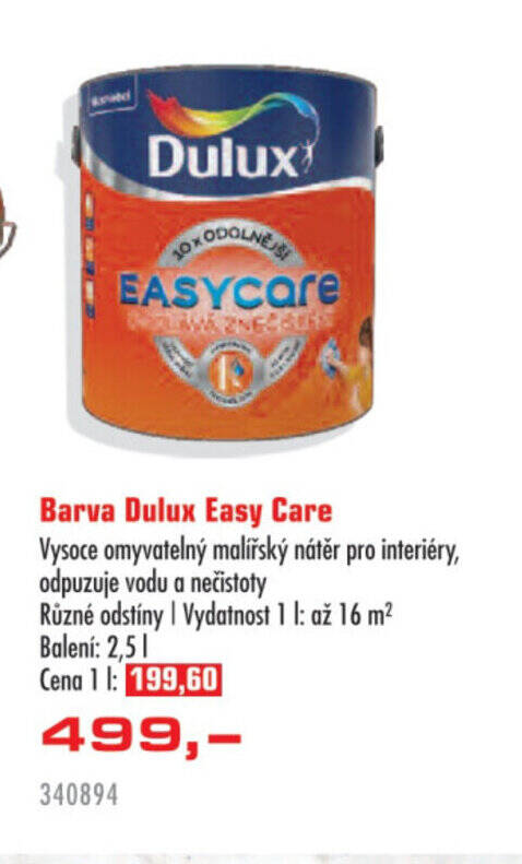 Uni Hobby Barva Dulux Easy Care nabídka
