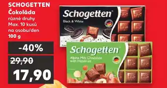 Kaufland SCHOGETTEN Čokoláda nabídka