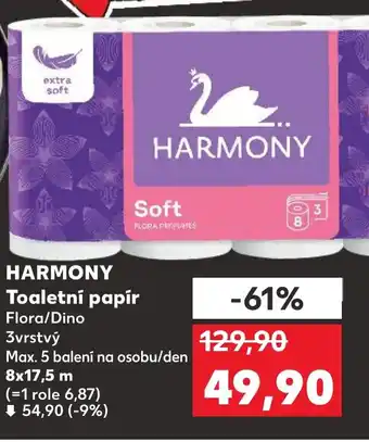 Kaufland HARMONY Toaletní papír nabídka
