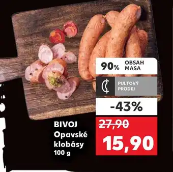 Kaufland BIVOJ Opavské klobásy nabídka